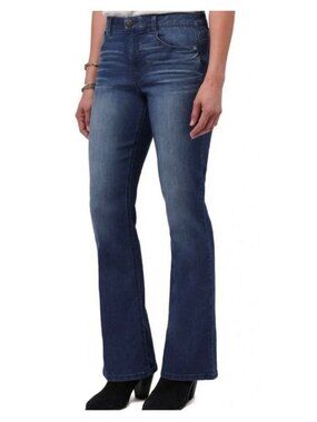 DEMOCRACY Ab Technology High Rise Itty Bitty Bootcut Jean Size 12